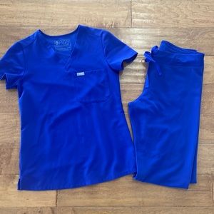 Figs Bundle XXS top and XS TALL pants